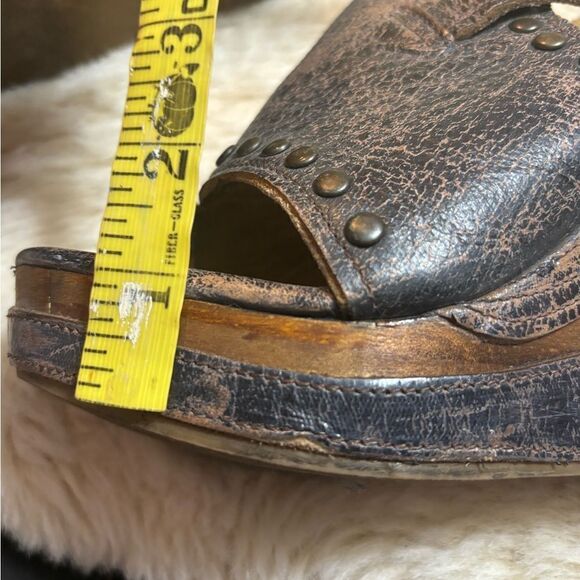 Bed Stu Joann Wood Wedge Distressed in Black size 7.5 - Picture 5 of 12